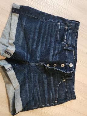 American Eagle Outfitters Navy Blue Denim Boyfriend Shorts